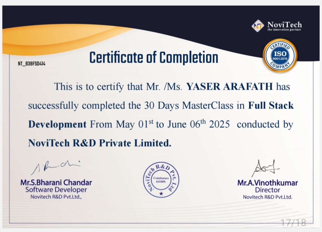 Certificate 1